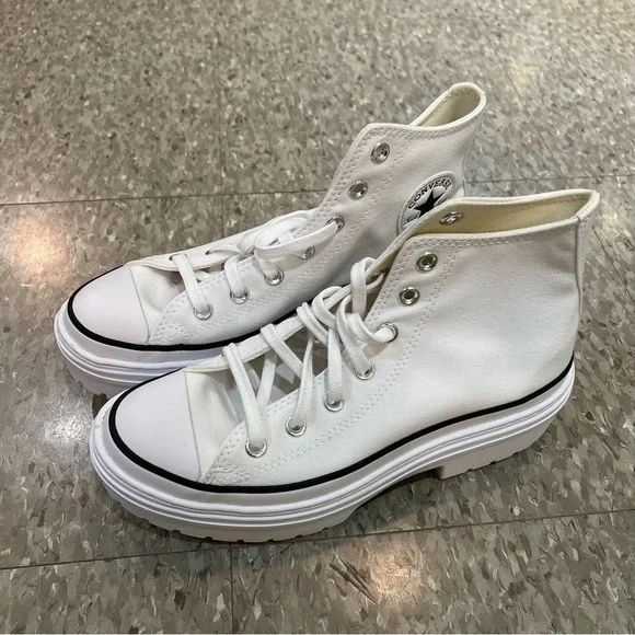 [BNIB] Converse Chuck Taylor All Star Lugged Heel Platform High Top White - US 8 - Picture 3 of 13
